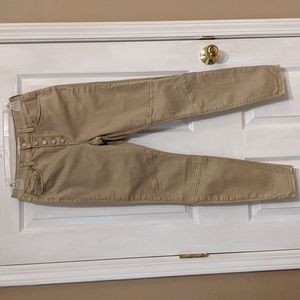 Mudd High Rise Junior Size 7 Button Front Khaki Jegging